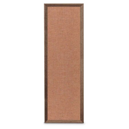 United Visual Products Slim Style Indoor Enclosed Corkboard, 24 UVRDS23SBH-BRONZE-BLSPRU